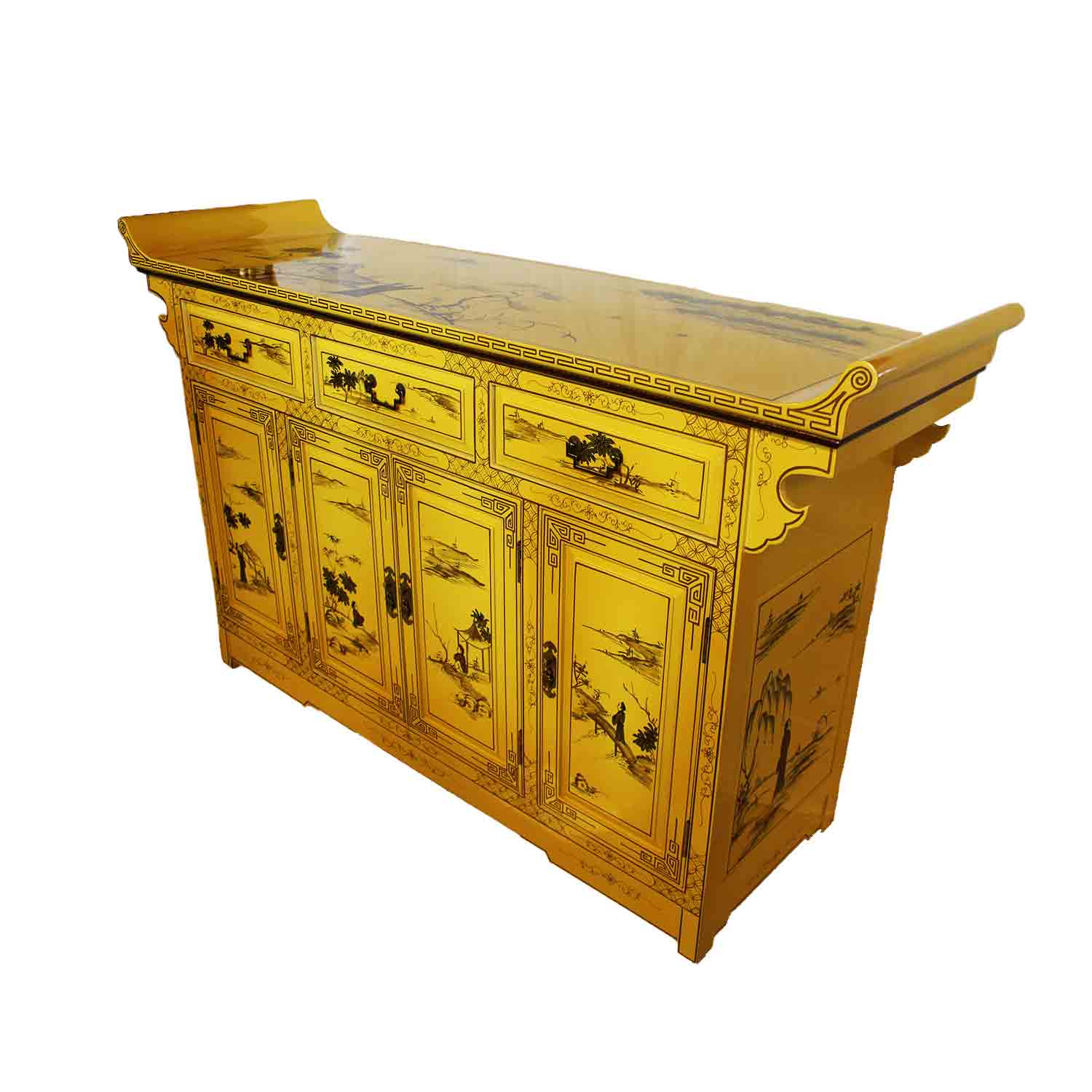 Yellow buffet table deals